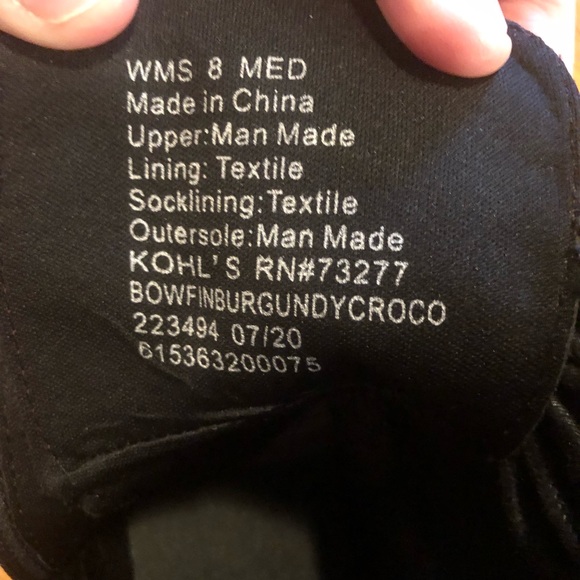 SO Women’s Combat Boots- Size 8-Burgundy Croco - Picture 12 of 13